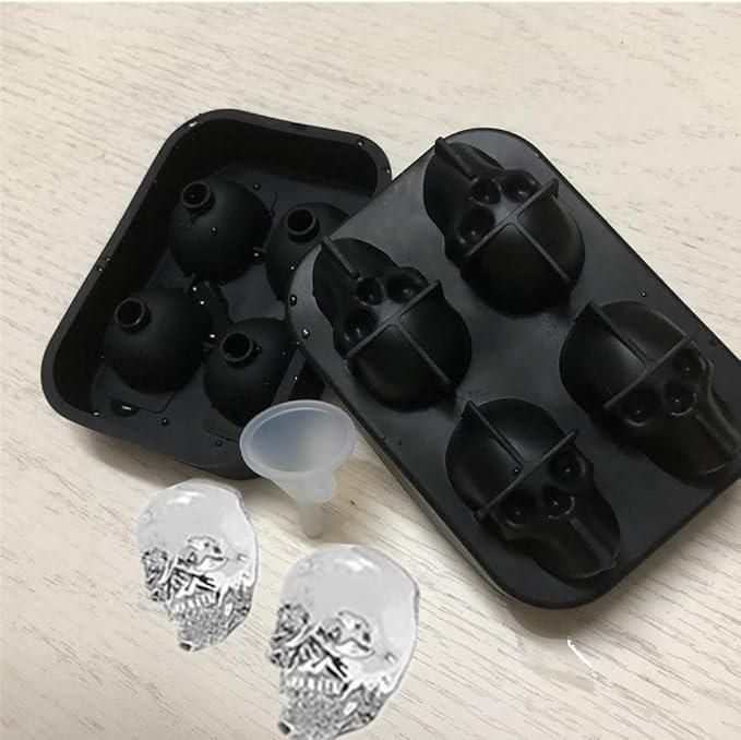 This 3D Skull Silicon Ice Cube Tray is made from high-quality, food-safe silicone, ensuring durability and flexibility for effortless ice removal. Its intricate skull design adds a bold, artistic touch to beverages, perfect for themed events or enhancing cocktail presentations. Easy to clean and resistant to cracking, this tray offers both functionality and distinctive style for professional or home use.