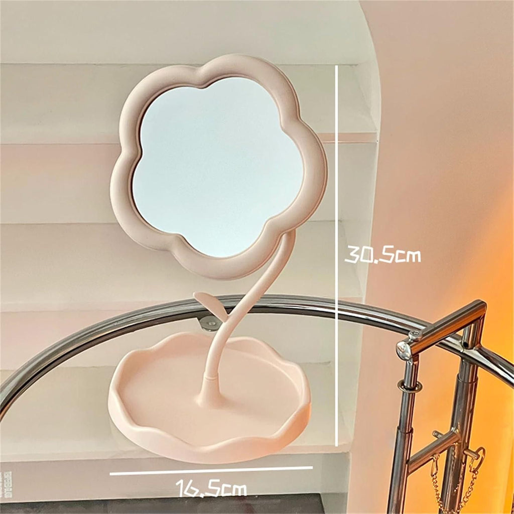This professionally designed flower-shaped makeup mirror combines form and function with exceptional craftsmanship. The premium reflective surface delivers crystal-clear visibility for precise cosmetic application, while the distinctive floral silhouette adds a sophisticated decorative element to any vanity setup. Engineered for durability and optimal performance in daily beauty routines.