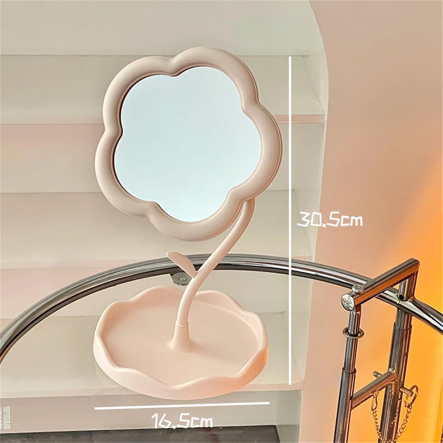This professionally designed flower-shaped makeup mirror combines form and function with exceptional craftsmanship. The premium reflective surface delivers crystal-clear visibility for precise cosmetic application, while the distinctive floral silhouette adds a sophisticated decorative element to any vanity setup. Engineered for durability and optimal performance in daily beauty routines.