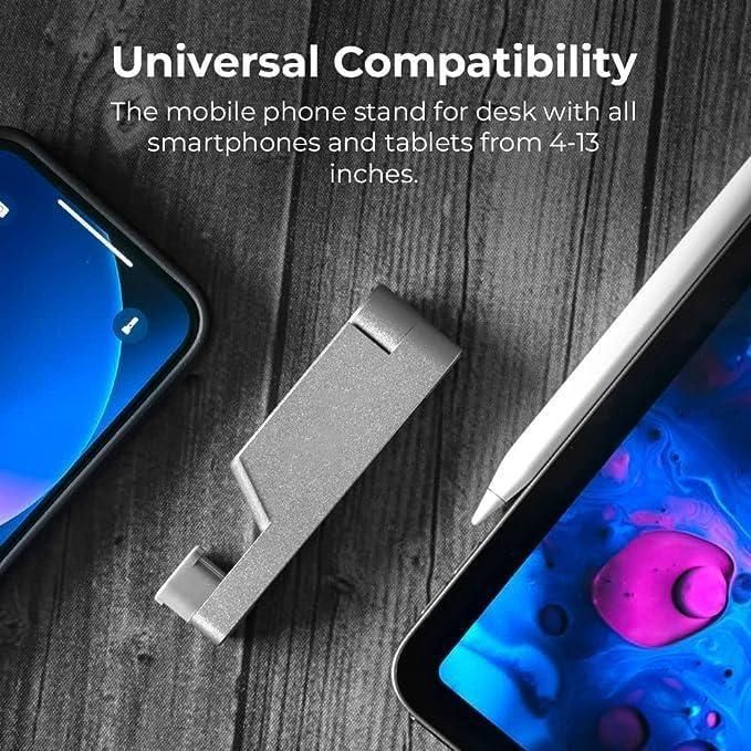 Precision-engineered from aircraft-grade aluminum, this compact mobile stand combines structural integrity with minimalist design. The optimized viewing angle reduces ocular fatigue while preventing device overheating through elevated positioning. Its non-slip silicone pads ensure device security without surface scratching. The collapsible architecture allows for effortless portability, making it an essential accessory for professionals requiring consistent device access with ergonomic benefits.