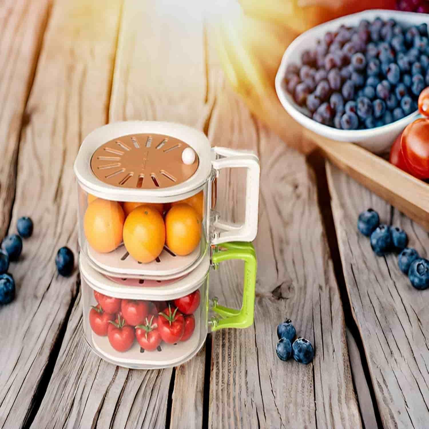 Engineered with a specialized drainage system, this Fruit Drain Basket maximizes produce longevity through effective moisture management. The calculated perforation design elevates fruits above collected water, preventing premature spoilage while ensuring optimal ventilation. An essential kitchen tool for proper fruit maintenance, combining functional storage with professional-grade preservation capabilities.