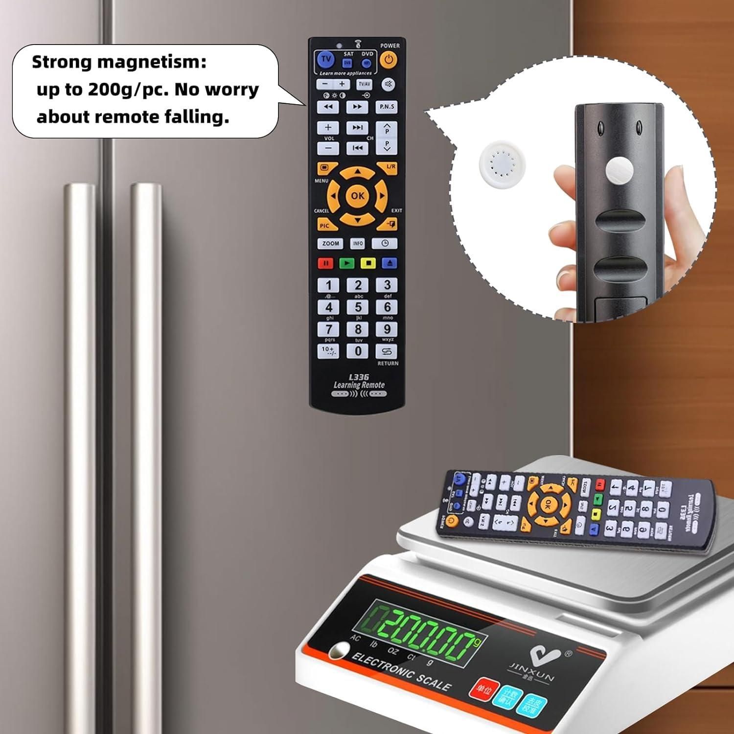 This pack of four Magnetic Remote Control Holders offers a practical solution to keep your remotes neatly stored and always within reach. Each holder features a strong magnet that easily attaches to metal surfaces, ensuring your remotes stay secure and organized. Perfect for reducing clutter in any room, these holders are simple to install and blend seamlessly with your décor, enhancing both convenience and tidiness in your living or workspace.