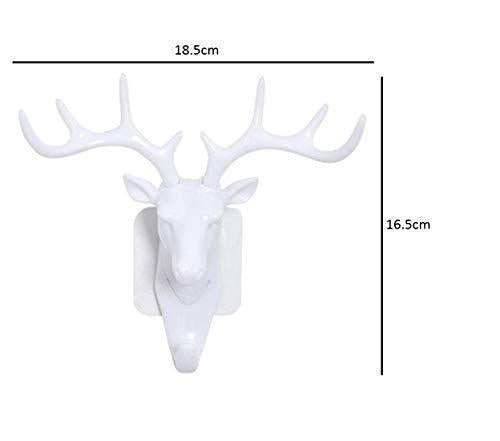 The Self Adhesive Deer Head Hanging Hook combines elegant design with practical functionality. Easy to install without drilling, this hook adheres securely to smooth surfaces, providing a reliable spot to hang keys, light bags, or decorative items. Its unique deer head shape adds a refined touch to any room, making it both a stylish and efficient organizational accessory. Ideal for enhancing your home or office space with minimal effort.