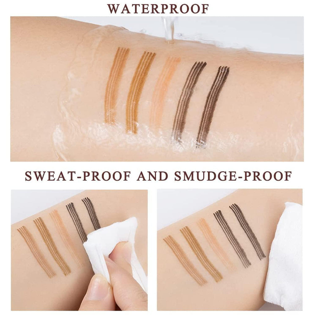 This professional-grade Waterproof 4 Points Microblading Eyebrow Pen features a precision micro-fork tip applicator that creates natural-looking hair strokes with exceptional accuracy. The smudge-resistant, waterproof formula delivers long-lasting definition that withstands humidity, perspiration, and daily activities. Achieve salon-quality microblading results at home with minimal effort and maximum precision.