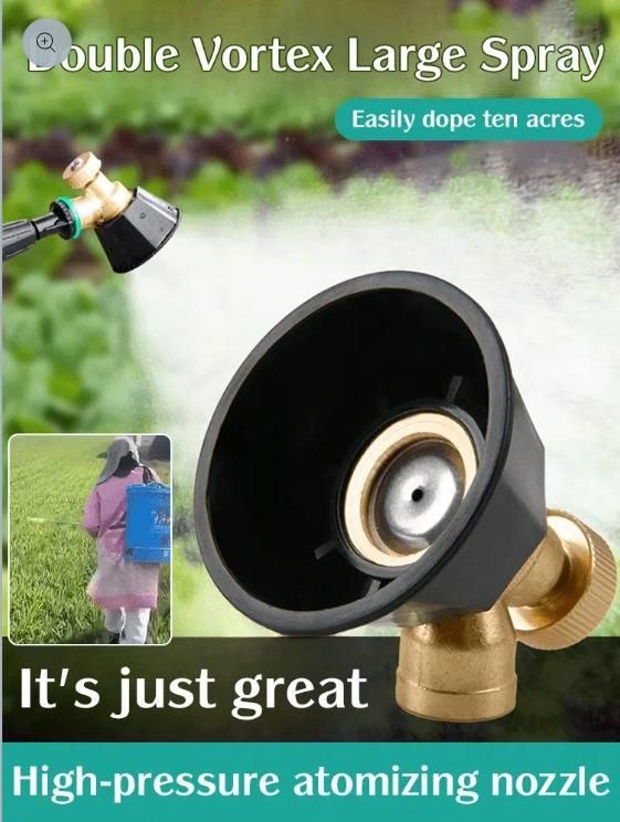 The Adjustable High Pressurized Sprayer Nozzle Atomizer offers precise spray control with its customizable nozzle, enabling fine misting or targeted streams. Engineered for high pressure, it ensures efficient atomization for uniform coverage, making it suitable for professional gardening, cleaning, and industrial applications. Its robust construction guarantees durability and consistent performance under demanding conditions. This nozzle enhances efficiency by minimizing overspray and optimizing liquid use,