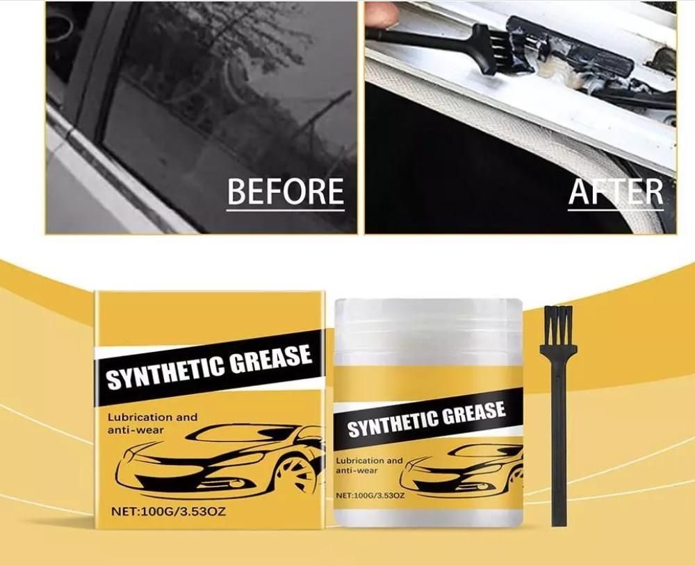 Multipurpose Car Lubricating & Anti-Wear Grease (Pack of 2) contains two 100gm tubes designed to provide superior lubrication and protection for automotive components. This grease minimizes friction and wear, enhancing the durability of bearings, joints, and other moving parts. Its water-resistant and anti-corrosive properties ensure reliable performance in diverse driving conditions. 