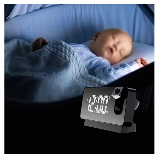 The Wall Projector Digital Clock utilizes advanced optical technology to display precise time readings on any surface. This sophisticated timepiece features adjustable projection angles and brightness settings for optimal visibility in various lighting conditions. Engineered with precision components, it provides accurate timekeeping while eliminating the need to physically check a traditional clock. An essential tool for professionals requiring time awareness without disrupting workflow or sleep patterns.