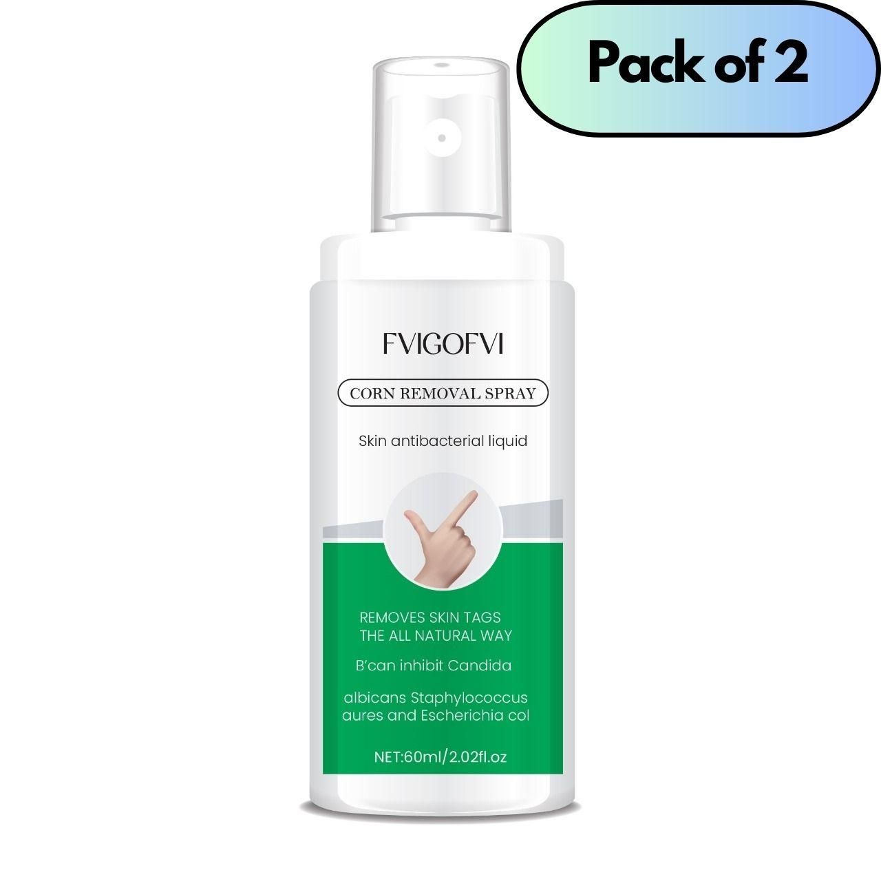 Effectively eliminate painful foot corns with our professional-grade Corn Removal Spray. This convenient pack of two 120ml bottles provides long-lasting treatment for stubborn corns. Formulated with clinically-tested ingredients that penetrate deeply to soften hardened skin and facilitate painless corn removal. Ideal for regular maintenance of foot health and preventing corn recurrence. Each application delivers precise dosage for optimal results.
