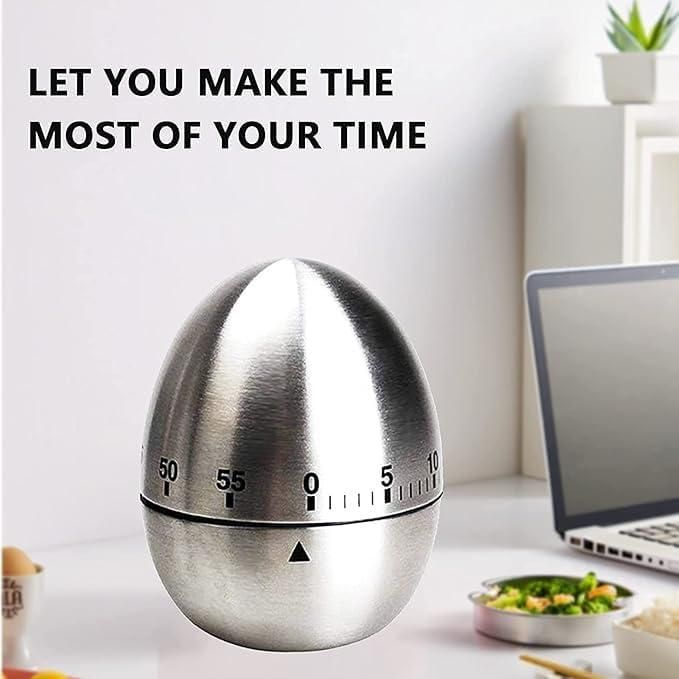This precision-crafted stainless steel timer features an innovative egg-shaped design that combines functionality with aesthetic appeal. Engineered with a high-quality mechanical movement, it delivers accurate timing for culinary applications without requiring batteries. The corrosion-resistant stainless steel construction ensures longevity even in humid kitchen environments, while its ergonomic form provides comfortable handling during operation. An essential instrument for achieving consistent results in 