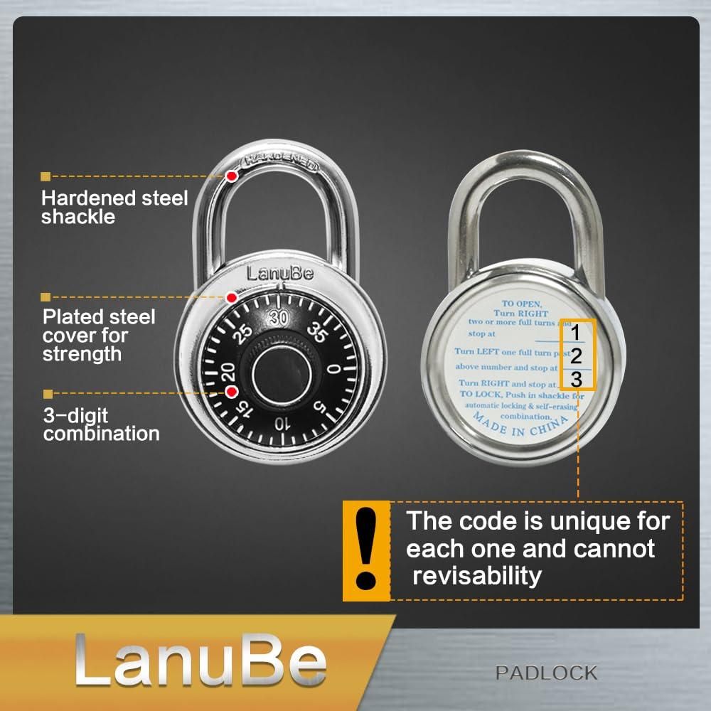 Our Standard Dial Combination Lock provides reliable security with user-friendly operation. The precision dial mechanism allows for quick access while maintaining strong protection for your valuables. Designed for versatility, this durable lock works perfectly for lockers, sheds, gates, and more. We're confident this dependable security solution will give you the peace of mind you deserve.
