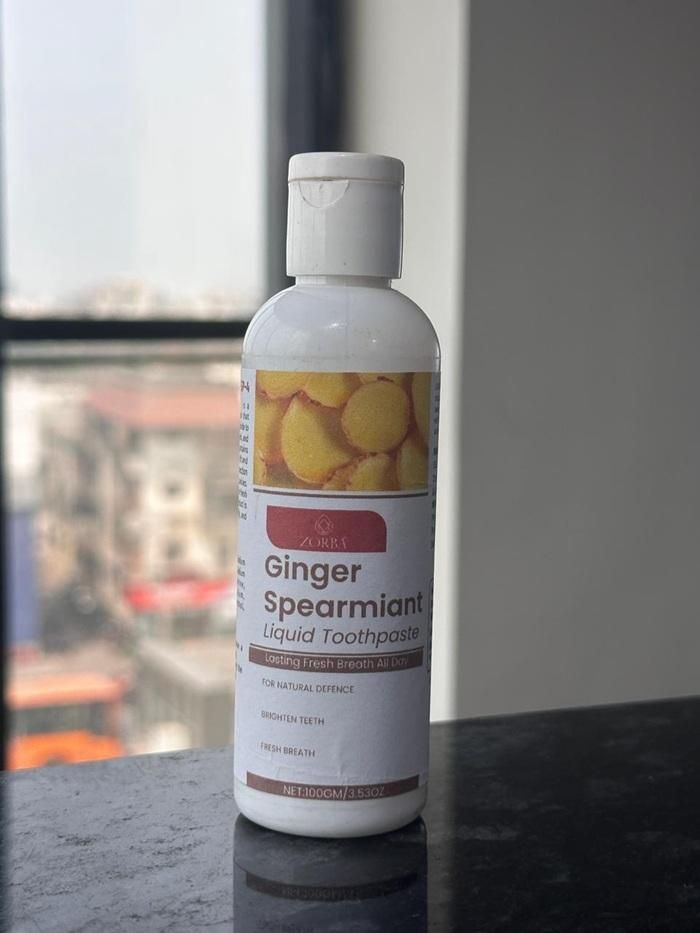 Zorba Ginger Spearmint Toothpaste combines therapeutic ginger extract with refreshing spearmint for superior oral care. This 100gm formulation effectively removes plaque while providing anti-inflammatory benefits from natural ginger compounds. The balanced pH formula helps maintain optimal oral microbiome while delivering long-lasting breath freshness without harsh chemicals or artificial additives.