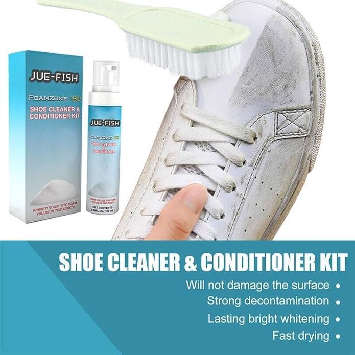 This advanced Shoe Cleaner and Conditioner Kit contains 100 ml of specialized formula designed to both purify and nourish footwear. The precision-engineered cleaning agent removes embedded dirt and stains without damaging materials, while the conditioning component replenishes essential oils to prevent cracking and maintain suppleness. Suitable for all premium footwear materials.
