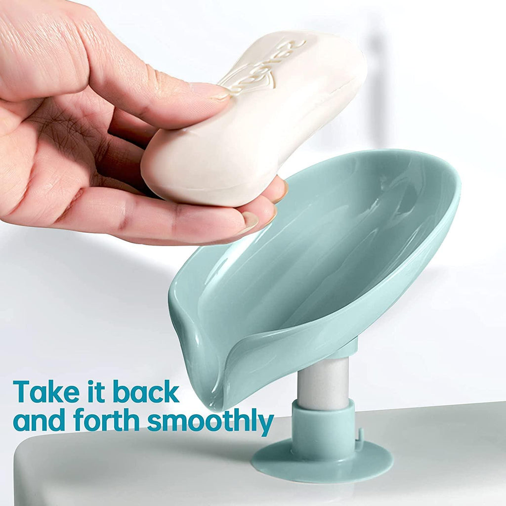 This leaf-shaped soap holder features a self-draining design that prevents water accumulation, keeping your soap dry and extending its lifespan. Crafted for both functionality and aesthetic appeal, it adds a natural touch to your bathroom or kitchen while maintaining hygiene and reducing soap waste. Its durable construction ensures long-lasting use and easy cleaning. Ideal for those seeking an efficient and stylish soap storage solution.