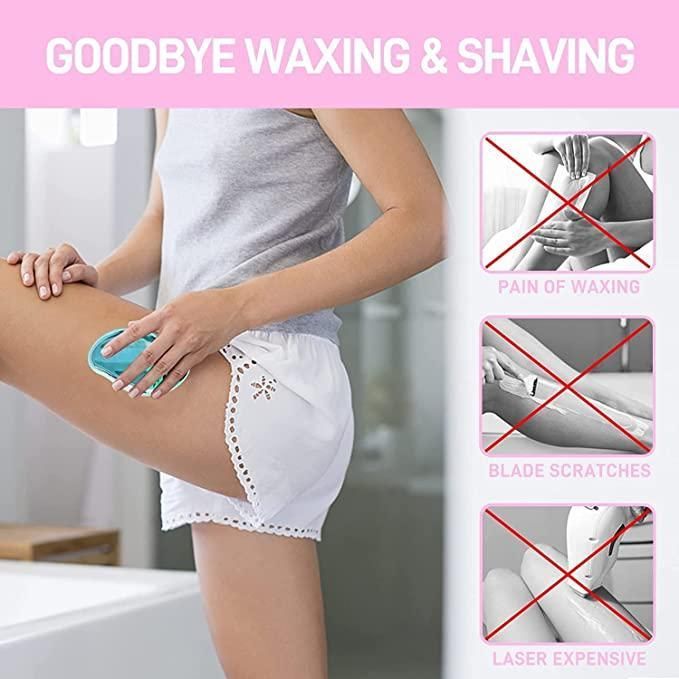 The FLETIX Crystal Hair Eraser Stone offers painless hair removal for all body parts without chemicals or irritation. This innovative exfoliating tool effectively removes unwanted hair while simultaneously buffing away dead skin cells, leaving your skin smooth and rejuvenated. Suitable for all skin types and genders, this multicolor crystal eraser provides a cost-effective alternative to traditional hair removal methods, with long-lasting results after regular use.