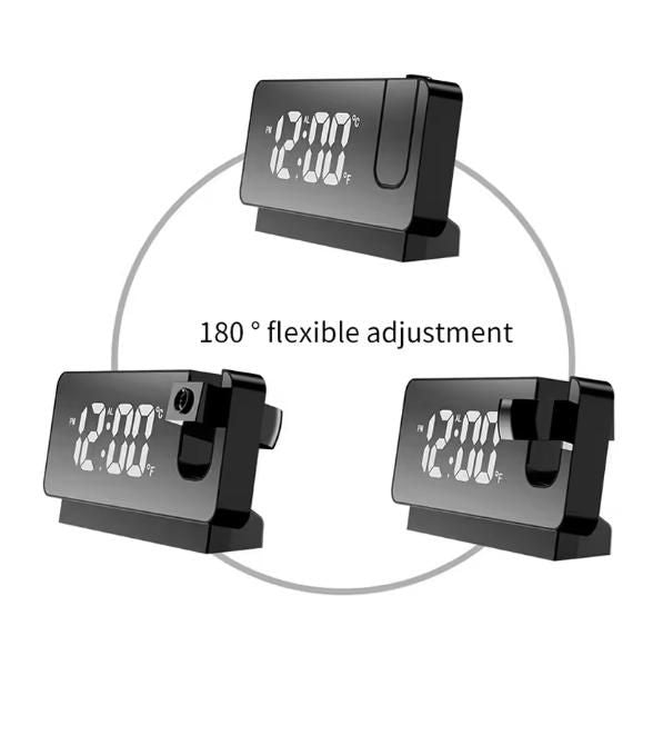 The Wall Projector Digital Clock utilizes advanced optical technology to display precise time readings on any surface. This sophisticated timepiece features adjustable projection angles and brightness settings for optimal visibility in various lighting conditions. Engineered with precision components, it provides accurate timekeeping while eliminating the need to physically check a traditional clock. An essential tool for professionals requiring time awareness without disrupting workflow or sleep patterns.