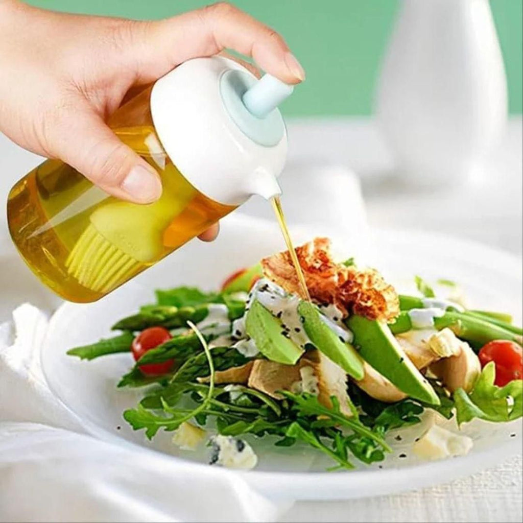 The Plastic 2 In 1 Oil Dispenser with a 250 ml capacity is engineered for precise and convenient oil dispensing. Its dual-function design allows controlled pouring and easy storage, minimizing spills and waste. Crafted from durable plastic, it offers lightweight handling and long-lasting use, making it an essential tool for efficient kitchen management. Its compact size ensures it fits seamlessly into any cooking space, enhancing your culinary workflow.