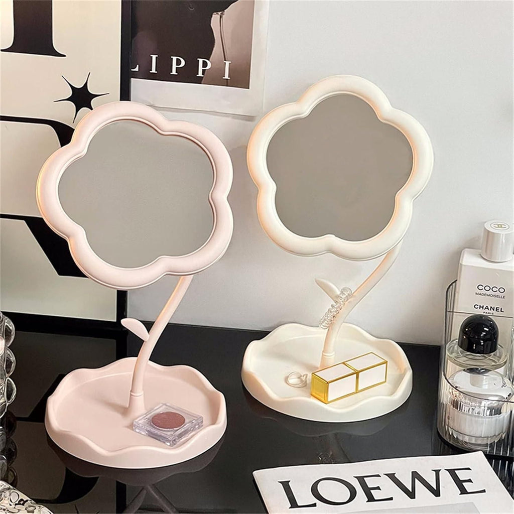 This professionally designed flower-shaped makeup mirror combines form and function with exceptional craftsmanship. The premium reflective surface delivers crystal-clear visibility for precise cosmetic application, while the distinctive floral silhouette adds a sophisticated decorative element to any vanity setup. Engineered for durability and optimal performance in daily beauty routines.