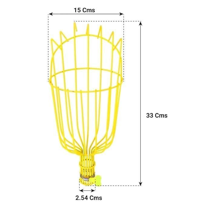 This professional-grade Fruit Picker with Basket features an extendable pole design that reaches high branches with minimal effort. The cushioned collection basket prevents bruising while harvesting delicate fruits, and its lightweight yet sturdy construction ensures season after season reliability. Engineered with a precise picking mechanism that cleanly separates fruit from stems, this tool maximizes yield while preserving tree health—an indispensable investment for serious gardeners and orchard managers.