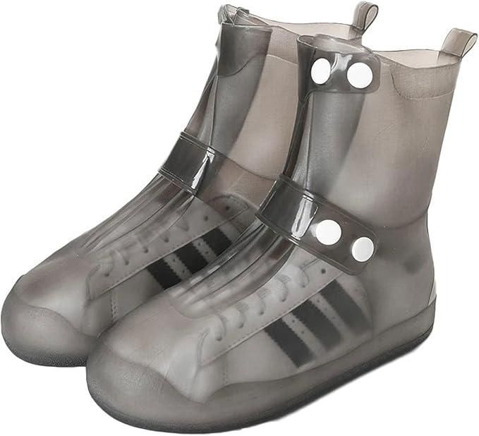 These Waterproof Rain Shoe Covers offer dependable protection against wet conditions, featuring a secure button closure for a snug and adjustable fit. Crafted to shield your shoes from rain, mud, and splashes, they are lightweight and easy to carry, making them perfect for daily commutes or outdoor activities. Their durable, waterproof material ensures long-lasting use while maintaining comfort and convenience.