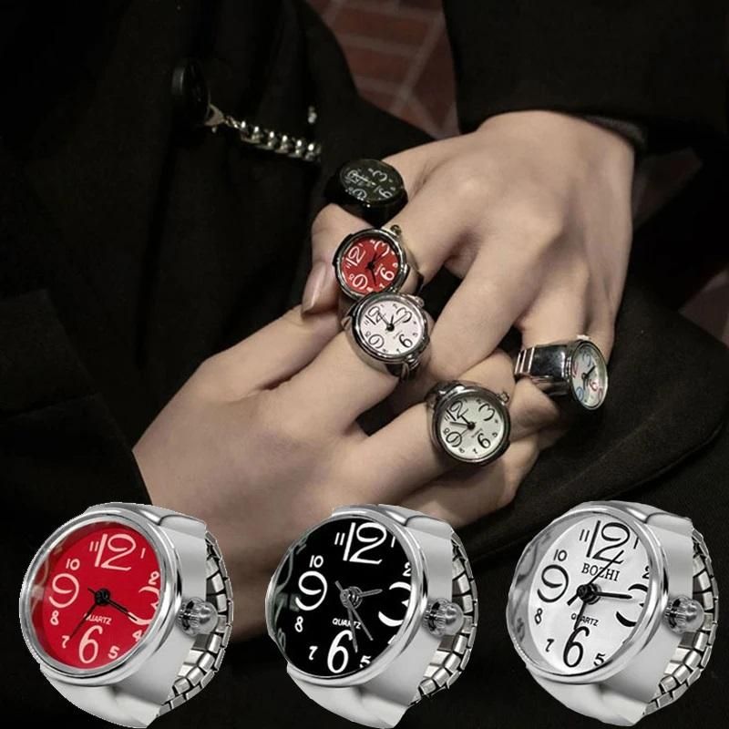 Women's Men's Ring Watch Analogue Quartz on Finger Watch Ring
This precision-crafted Analogue Quartz Ring Watch combines functionality with fashion, offering a sophisticated timepiece that sits elegantly on your finger. Designed for both women and men, this innovative accessory features reliable quartz movement for accurate timekeeping while eliminating the need for a traditional wristwatch. Its versatile design makes it an excellent statement piece for any occasion.