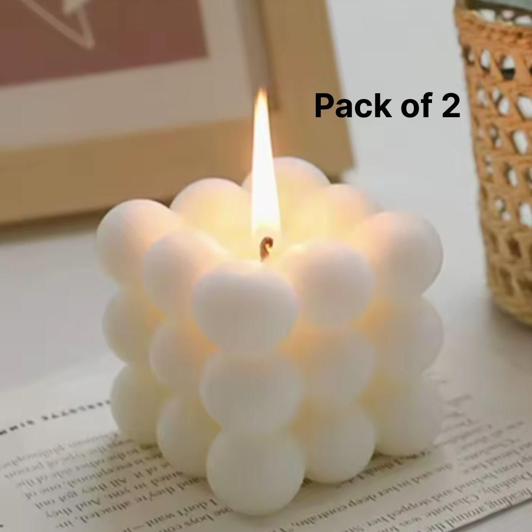 Expertly crafted Soy Wax Scented Bubble Cube Candles from Arwan Aroma deliver a premium aromatic experience in a distinctive bubble cube design. Each pack contains two meticulously formulated candles made from sustainable soy wax, ensuring a cleaner burn with superior scent throw. The unique geometric shape adds contemporary elegance to any space while providing extended burn time.