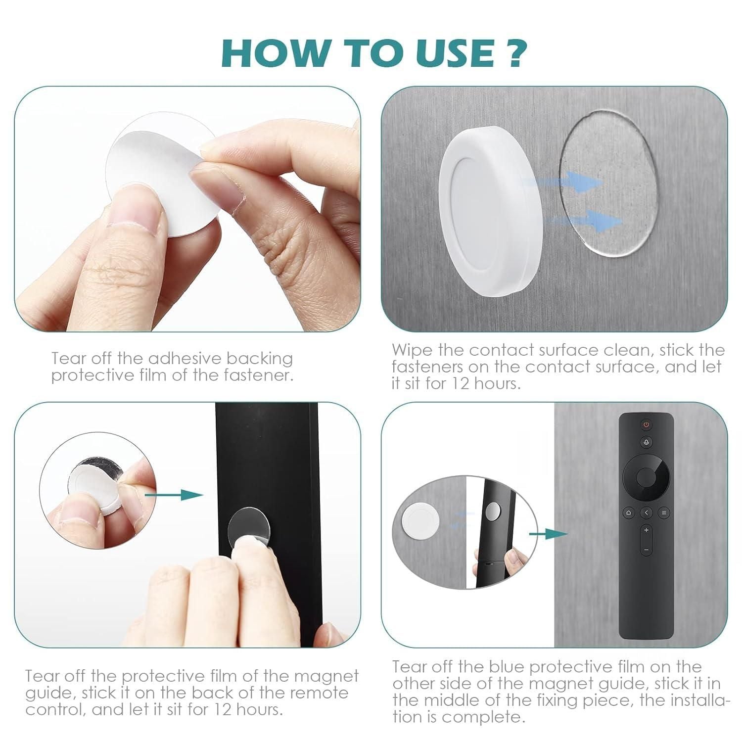 This pack of 5 Magnetic Remote Control Wall Mount Holders offers a practical solution to keep your remotes organized and easily accessible. Featuring strong magnets, each holder securely attaches to walls, preventing remotes from getting misplaced. Designed for compatibility with most remote controls, these mounts help reduce clutter and enhance convenience in any room. Easy to install and durable, they provide an efficient way to maintain a tidy space while ensuring your remotes are always within reach.