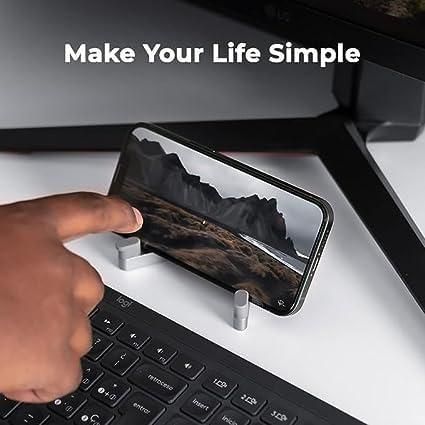 Precision-engineered from aircraft-grade aluminum, this compact mobile stand combines structural integrity with minimalist design. The optimized viewing angle reduces ocular fatigue while preventing device overheating through elevated positioning. Its non-slip silicone pads ensure device security without surface scratching. The collapsible architecture allows for effortless portability, making it an essential accessory for professionals requiring consistent device access with ergonomic benefits.