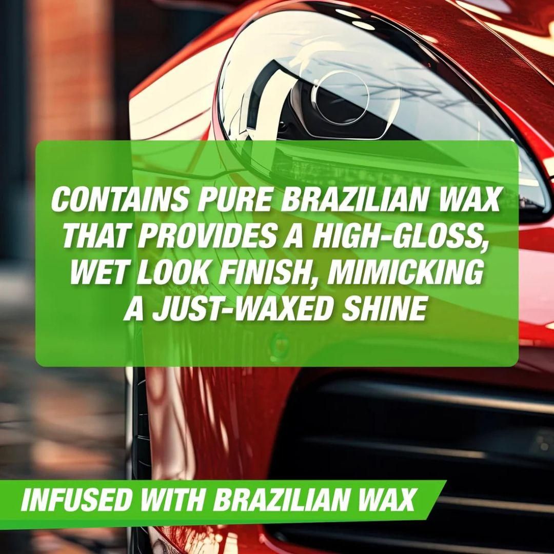 Wash and Wax Car Shampoo 200ml (Pack of 3) combines effective cleaning with protective waxing in one easy step. This expert-formulated shampoo removes dirt and contaminants while leaving a durable wax coating that enhances gloss and shields your car’s paint from environmental damage. Suitable for all vehicle types, this pack of three provides consistent, high-quality care to maintain your car’s showroom finish effortlessly.
