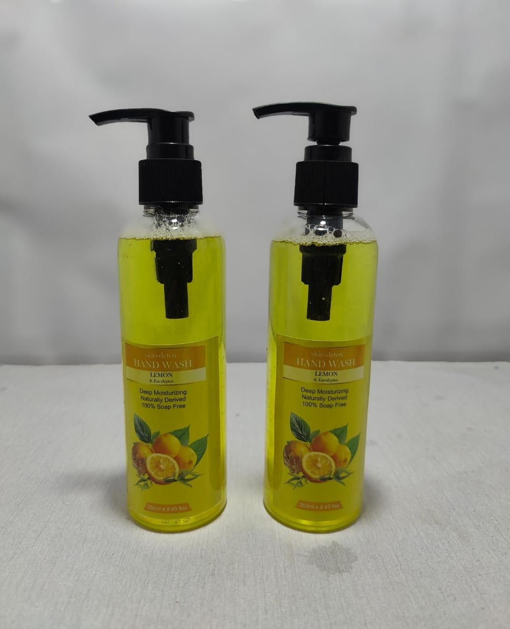 Our Skin-Detox Hand Wash with Lemon and Eucalyptus offers a thorough cleanse that removes dirt and bacteria while maintaining skin’s natural moisture. The 250 ml bottle delivers a refreshing blend that invigorates and soothes hands, making it ideal for frequent use. Benefit from the BUY 1 GET 1 FREE offer to ensure continuous hand hygiene with a product designed for both effectiveness and care.