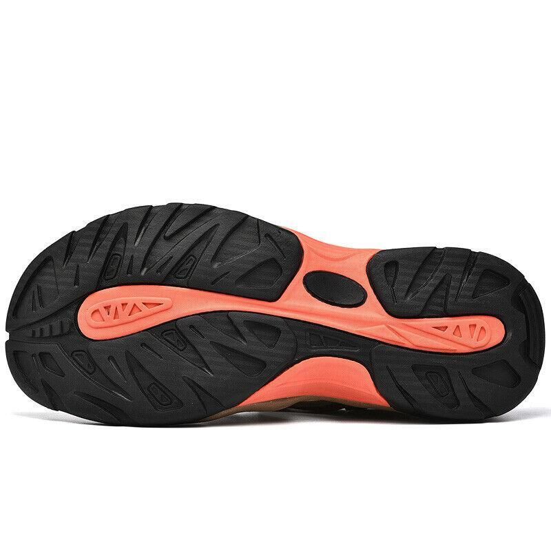These men's leather closed toe sandals provide durable comfort with a sleek design. Made with high-quality leather, they offer superior protection against the elements and feature a closed toe for added safety. Perfect for both casual and outdoor activities.