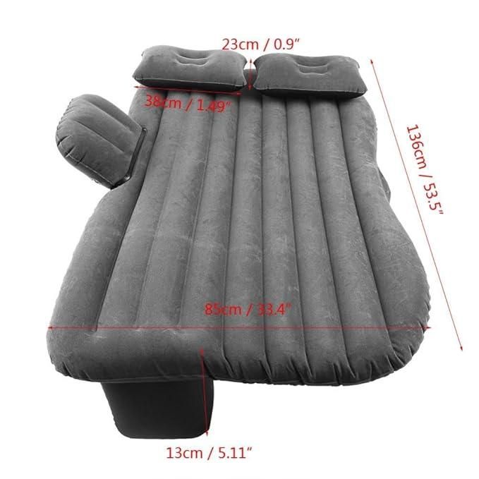 Experience enhanced comfort on the road with the Car Travel Bed Mattress featuring two inflatable air pillows. Designed to seamlessly fit most car backseats, this mattress provides a stable and cushioned surface for restful sleep during travel. Made from durable, waterproof materials, it ensures longevity and easy maintenance. The included air pillows offer additional support for your head and neck, reducing fatigue on long journeys. Ideal for road trips, camping, or emergency rest stops, this travel mattre