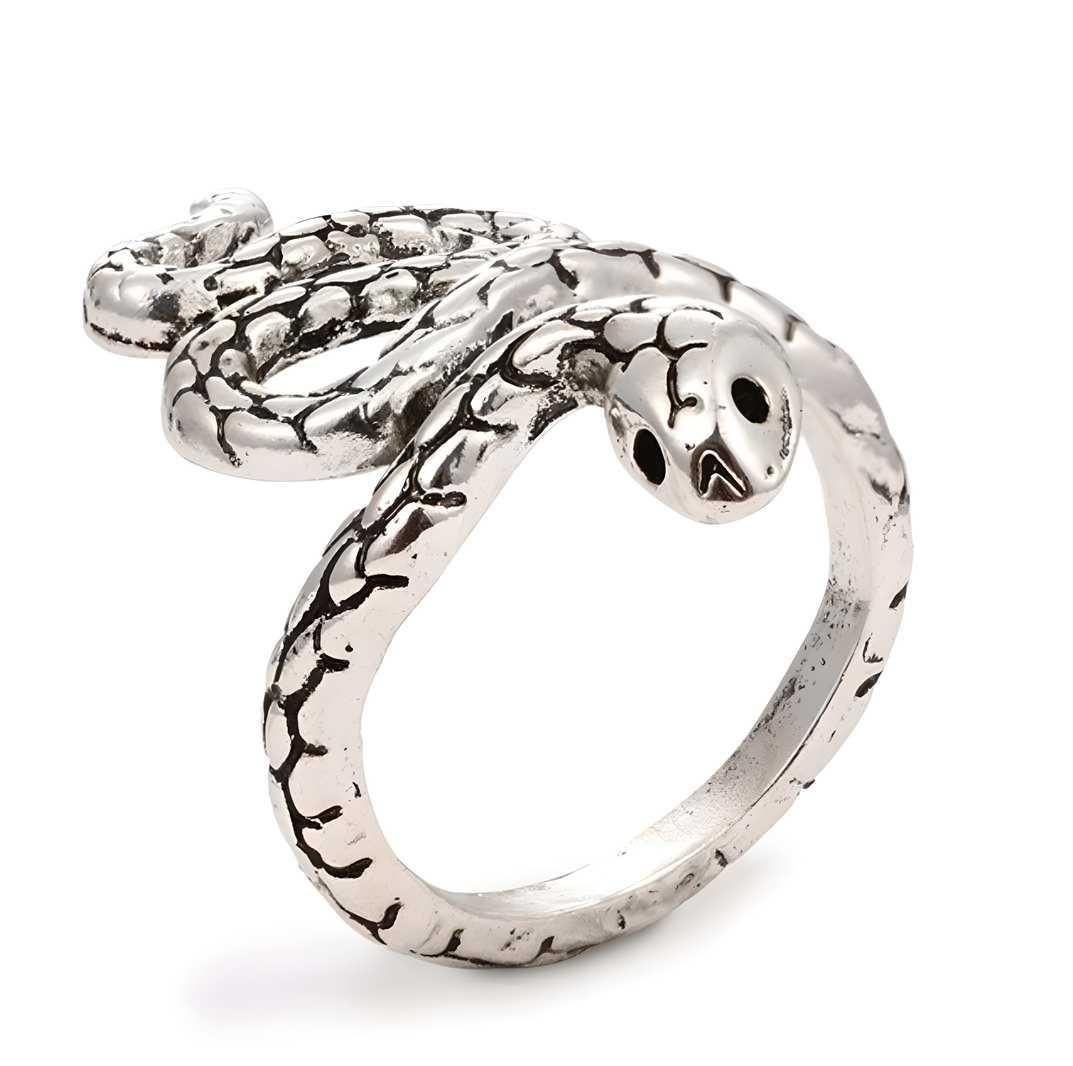 Silver and Black Color Snake Ring For Men and Women

This meticulously crafted Silver and Black Color Snake Ring features a striking dual-tone design suitable for both men and women. The precision-detailed serpentine motif combines elegant silver with contrasting black accents, creating a sophisticated statement piece that complements diverse styles. Versatile enough for daily wear yet distinctive for special occasions.