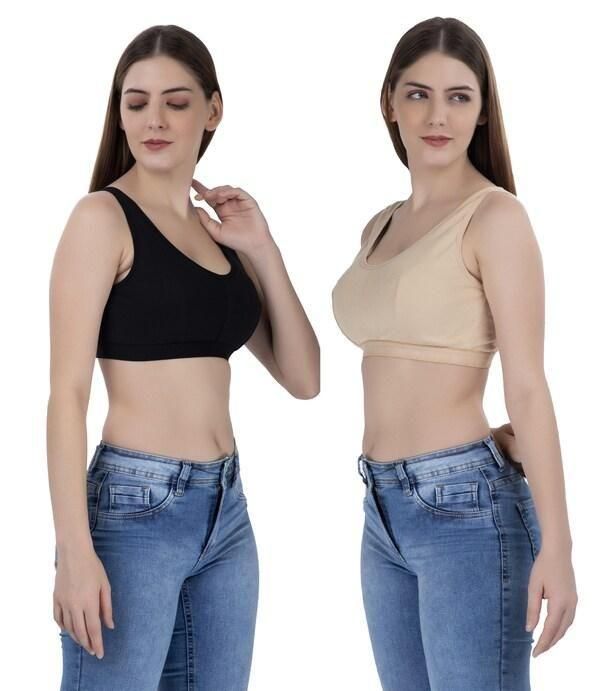 Experience superior comfort with our Women's Multicolor Air Bra set. This pack of three features breathable fabric that adapts to your body's contours, providing all-day support without uncomfortable underwires. The moisture-wicking material keeps you cool while the seamless design remains invisible under clothing. Perfect for everyday wear or light physical activities.