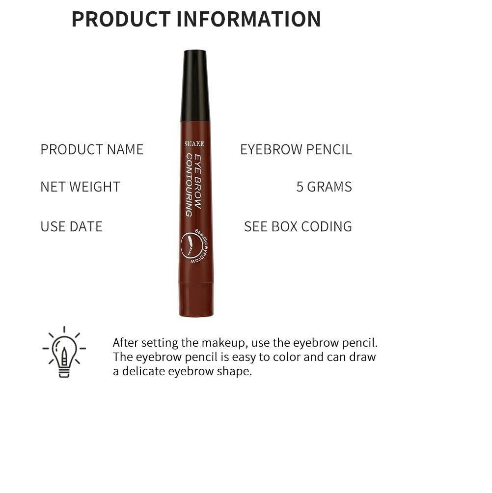 This professional-grade Waterproof 4 Points Microblading Eyebrow Pen features a precision micro-fork tip applicator that creates natural-looking hair strokes with exceptional accuracy. The smudge-resistant, waterproof formula delivers long-lasting definition that withstands humidity, perspiration, and daily activities. Achieve salon-quality microblading results at home with minimal effort and maximum precision.