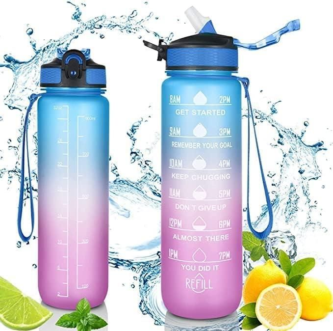 This unbreakable water bottle is engineered for home use, combining durability with functionality. Its robust construction ensures resistance to drops and impacts, providing a reliable hydration companion. The integrated motivational time marker guides you to drink water consistently throughout the day, supporting optimal hydration habits. Designed for ease of use and maintenance, this bottle is an expert choice for those committed to health and wellness at home.