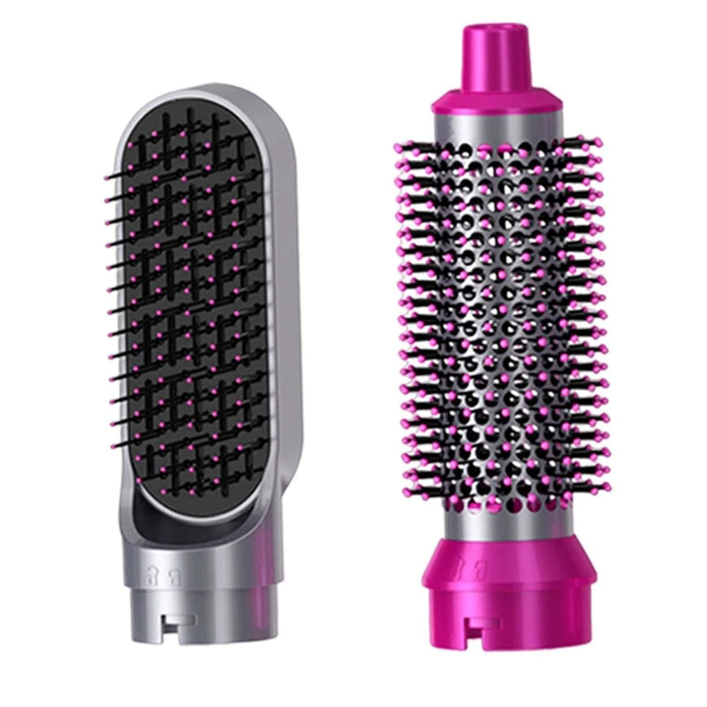 This professional-grade 5 IN 1 Hair Styling Tool combines versatility with precision engineering. The detachable hot air brush system features multiple styling attachments that seamlessly transition between drying, volumizing, straightening, curling, and detangling functions. The integrated comb attachment ensures even heat distribution and tangle-free styling, while the ergonomic design reduces wrist strain during extended use. Achieve salon-quality results with this comprehensive styling solution.