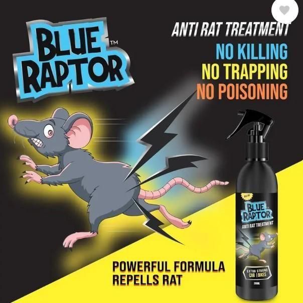 This Rat Repellent Spray for Car comes in a pack of two 200ml bottles, designed to effectively keep rodents away from your vehicle. Its expert formulation deters rats and mice from damaging wires, upholstery, and other car components. Easy to use and safe on surfaces, it provides a reliable, non-toxic defense to protect your car from costly rodent-related repairs. Ideal for use in garages and parking areas.