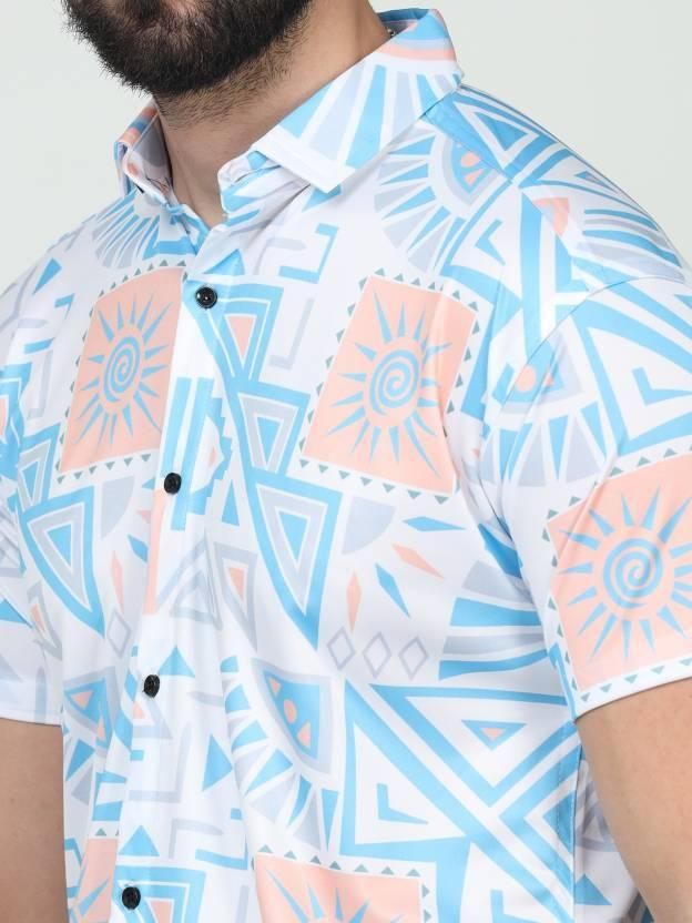 This Men's Printed Rayon Half Sleeves Shirt is made with high-quality rayon fabric, giving you a comfortable and stylish shirt for any occasion. Its half sleeves provide a cool and casual look while the printed design adds a touch of sophistication. Perfect for the fashion-forward man looking for a versatile and trendy addition to his wardrobe.