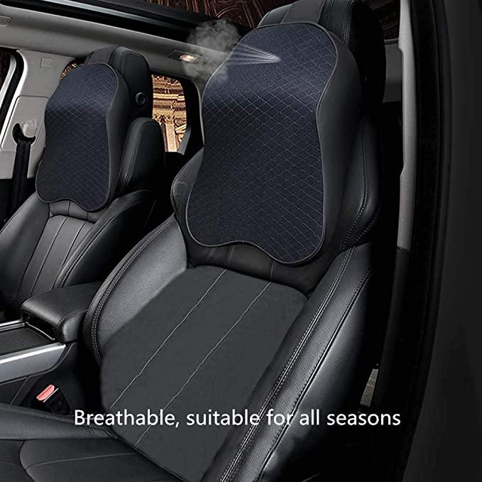 This ergonomic car seat headrest neck rest pillow is designed to provide superior neck and back support for all car models. Made from premium memory foam, it contours to the natural shape of your neck, alleviating pain and reducing strain during long drives. Its universal fit ensures easy installation and stability, promoting proper spinal alignment and enhancing comfort. Ideal for drivers and passengers seeking effective relief from neck stiffness and fatigue, this cushion supports healthy posture