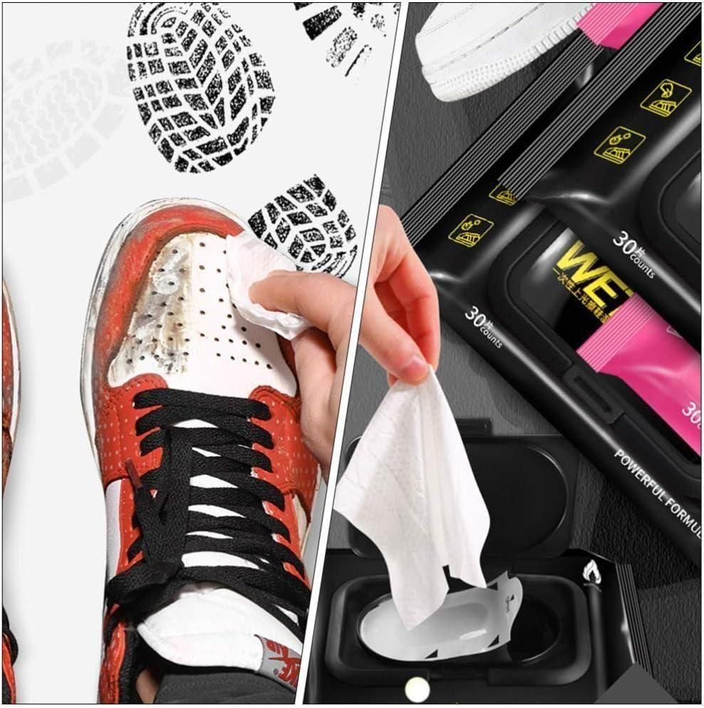 Keep your sneakers and shoes spotless with these Natural Sneaker & Shoe Cleaner Wipes. Each pack contains 80 pre-moistened wipes formulated to gently remove dirt and stains without damaging materials. Ideal for quick, on-the-go cleaning, they help maintain the appearance and longevity of your footwear with ease and convenience. Perfect for all shoe types, these wipes offer an expert solution for daily shoe care.