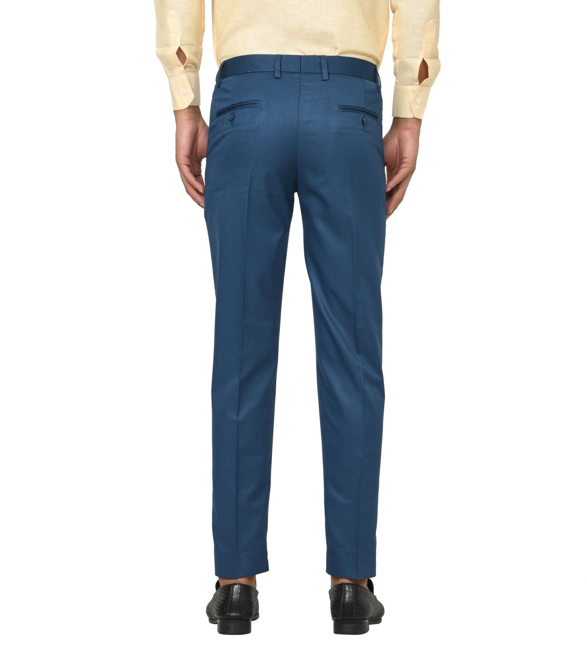 Expertly designed for the modern man, these poly-viscose formal trousers are the ultimate combination of style and comfort. The high-quality fabric drapes effortlessly and offers a professional look, while the blend of materials ensures durability and easy care. Upgrade your formal wardrobe with these must-have trousers.