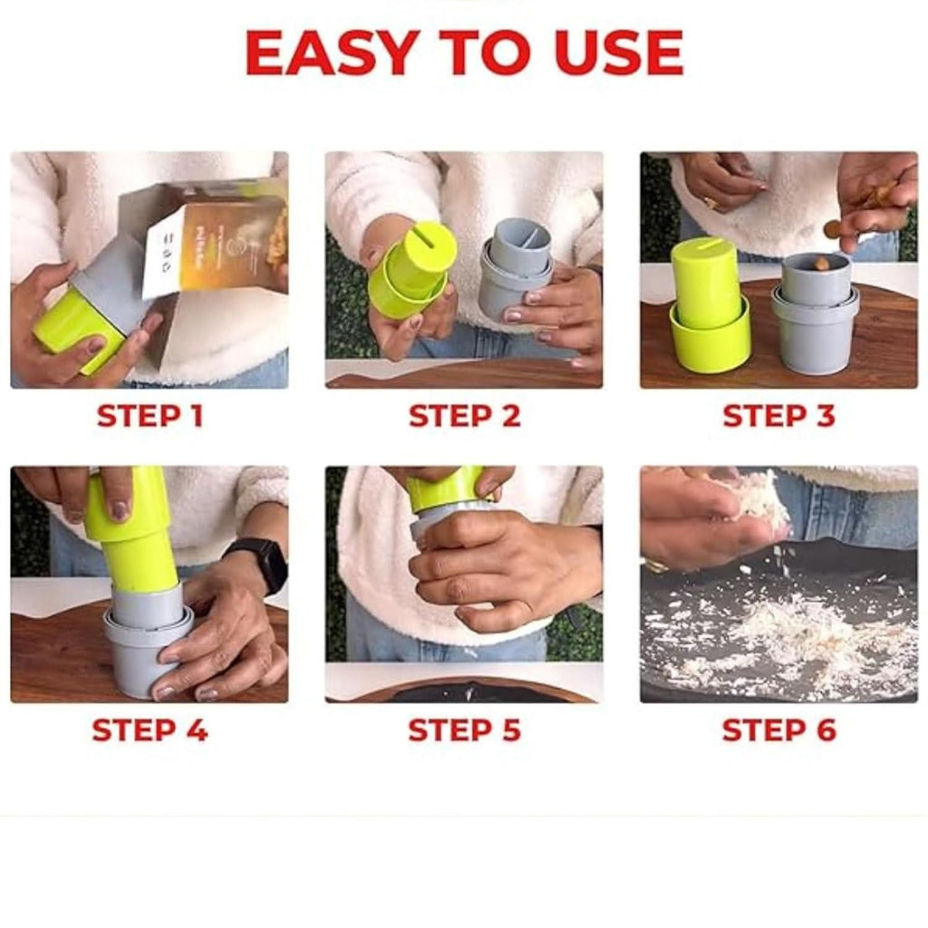This professional-grade Dryfruit Chopper features hardened stainless steel blades that make quick work of almonds, walnuts, dates, and other dense ingredients. Its calibrated cutting mechanism delivers uniform pieces while minimizing waste. The balanced weight distribution and non-slip base ensure stability during operation, making it an essential tool for consistent food preparation in both commercial and home environments.