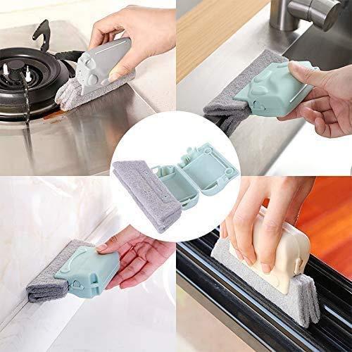 This pack of two multipurpose hand-held window groove cleaning brushes is designed for precise and efficient cleaning of narrow spaces. Their compact size and ergonomic handle allow easy access to window grooves, tracks, and other tight areas, ensuring thorough removal of dust and debris. Durable bristles provide effective scrubbing without damaging surfaces, making these brushes ideal for maintaining cleanliness in hard-to-reach spots with professional results.