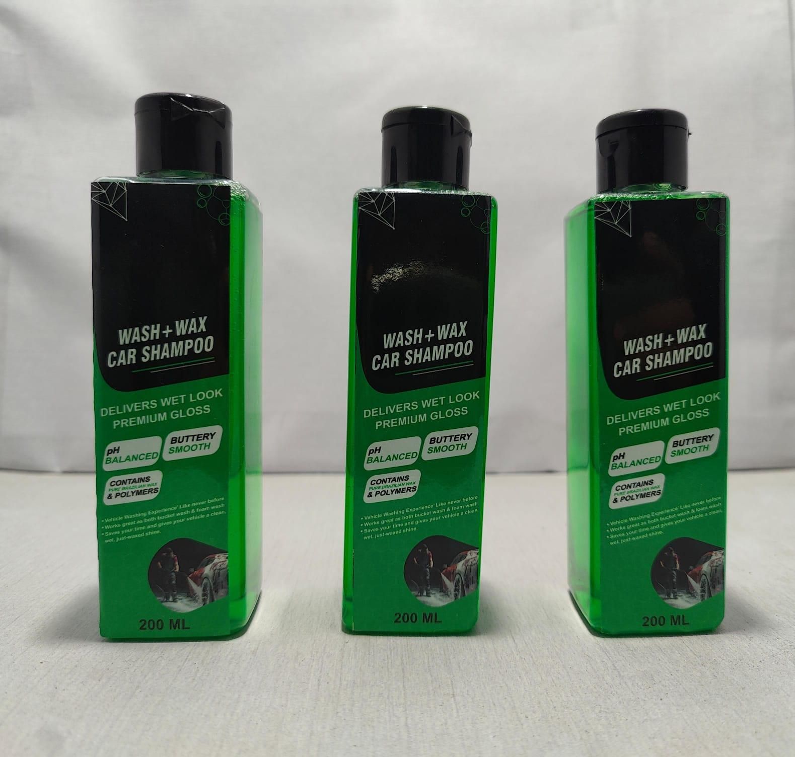 Wash and Wax Car Shampoo 200ml (Pack of 3) combines effective cleaning with protective waxing in one easy step. This expert-formulated shampoo removes dirt and contaminants while leaving a durable wax coating that enhances gloss and shields your car’s paint from environmental damage. Suitable for all vehicle types, this pack of three provides consistent, high-quality care to maintain your car’s showroom finish effortlessly.
