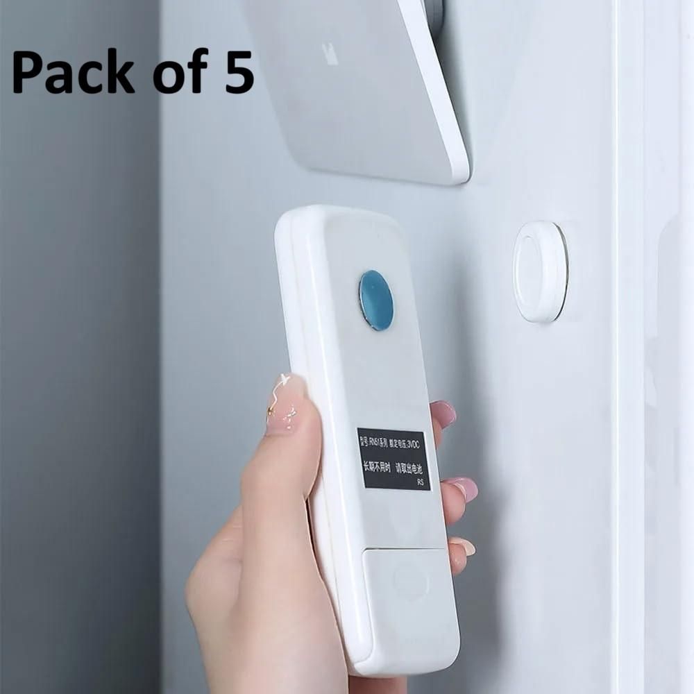 This pack of 5 Magnetic Remote Control Wall Mount Holders offers a practical solution to keep your remotes organized and easily accessible. Featuring strong magnets, each holder securely attaches to walls, preventing remotes from getting misplaced. Designed for compatibility with most remote controls, these mounts help reduce clutter and enhance convenience in any room. Easy to install and durable, they provide an efficient way to maintain a tidy space while ensuring your remotes are always within reach.