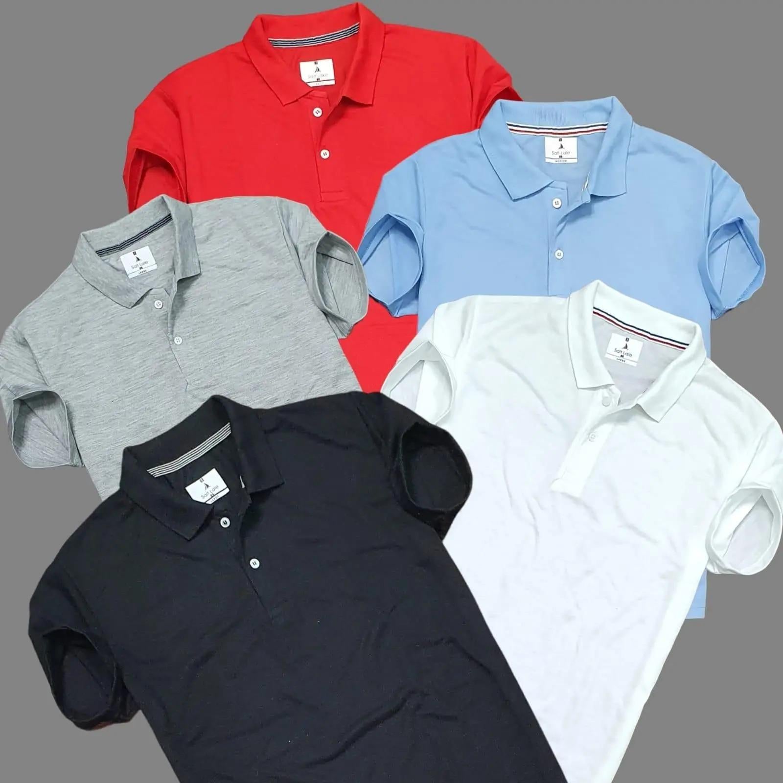 Get ready for everyday comfort and style with our Men's Casual Half Sleeves Polo Neck T-shirt Pack of 5. These versatile shirts are perfect for any casual occasion, offering a classic polo neck design with half sleeves for a comfortable fit. Made with high-quality materials, these shirts are a must-have for any wardrobe.