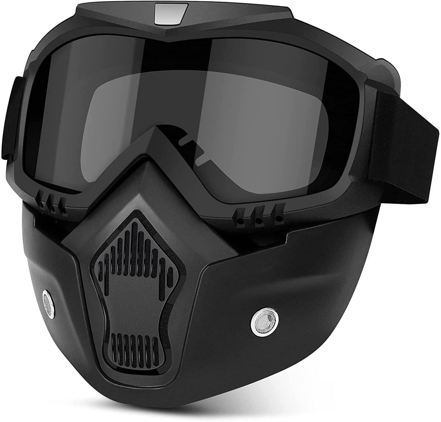 The Goggle Mask features a durable anti-scratch coating and UV protection, ensuring clear vision and eye safety in demanding conditions. Its robust design guards against abrasions while effectively filtering harmful ultraviolet rays, making it suitable for outdoor and industrial use where reliable eye protection is essential.