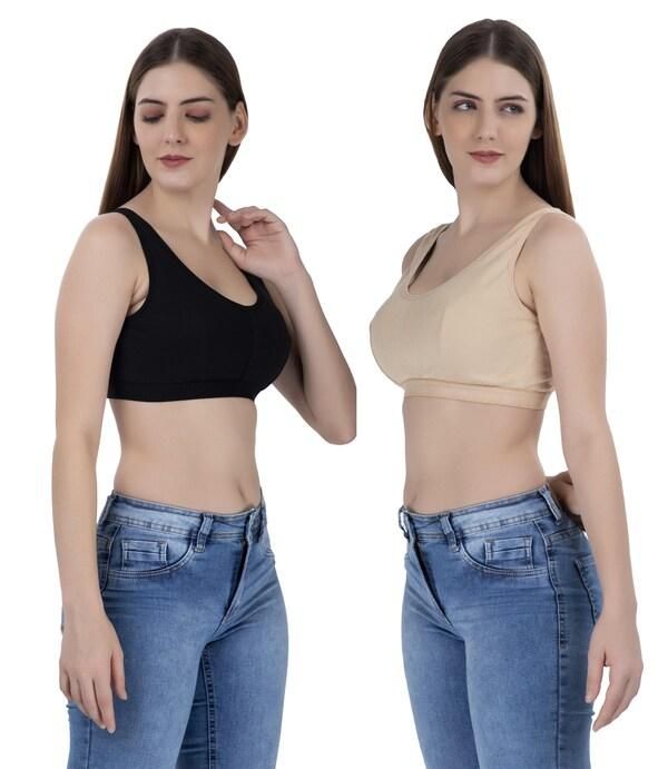 Experience ultimate comfort with our Women's Multicolor Air Bra set. This pack of three features breathable fabric that adapts to your body's contours, providing all-day support without uncomfortable underwires. The moisture-wicking material keeps you cool while the seamless design remains invisible under clothing. Perfect for everyday wear, light exercise, or lounging at home.