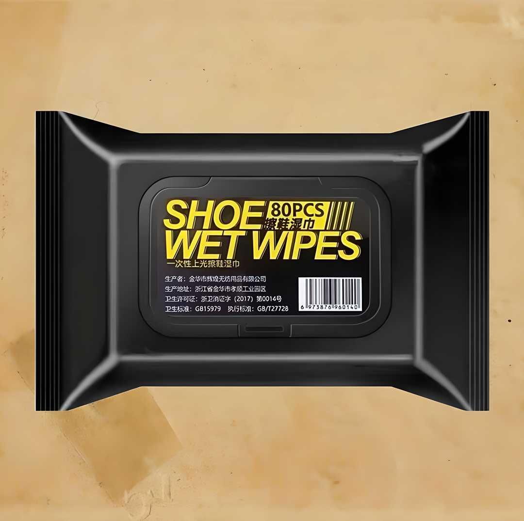Keep your sneakers and shoes spotless with these Natural Sneaker & Shoe Cleaner Wipes. Each pack contains 80 pre-moistened wipes formulated to gently remove dirt and stains without damaging materials. Ideal for quick, on-the-go cleaning, they help maintain the appearance and longevity of your footwear with ease and convenience. Perfect for all shoe types, these wipes offer an expert solution for daily shoe care.
