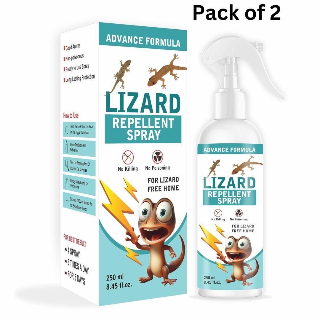 This professional-grade Lizard Repellent Spray delivers targeted pest control for residential environments. Each pack contains two 250ML bottles, providing extended coverage for comprehensive home protection. The specialized formula creates a barrier that deters lizards from entering treated areas while being safe for household use when applied as directed. Particularly effective in warm, humid environments where lizards typically congregate, this solution offers a scientific approach.